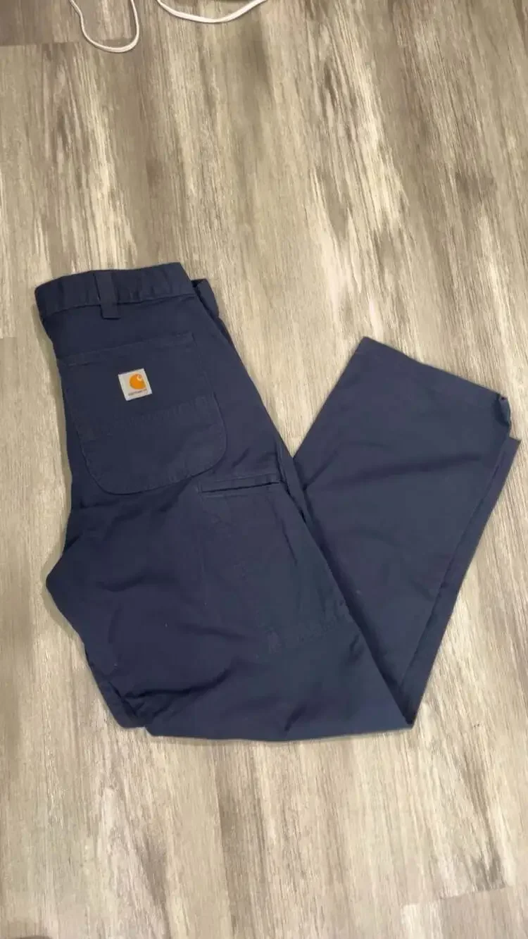 Carhartt Relaxed Fit Navy Work Pants Size 32x30